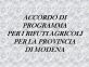 Rinnovato l’accordo di programma